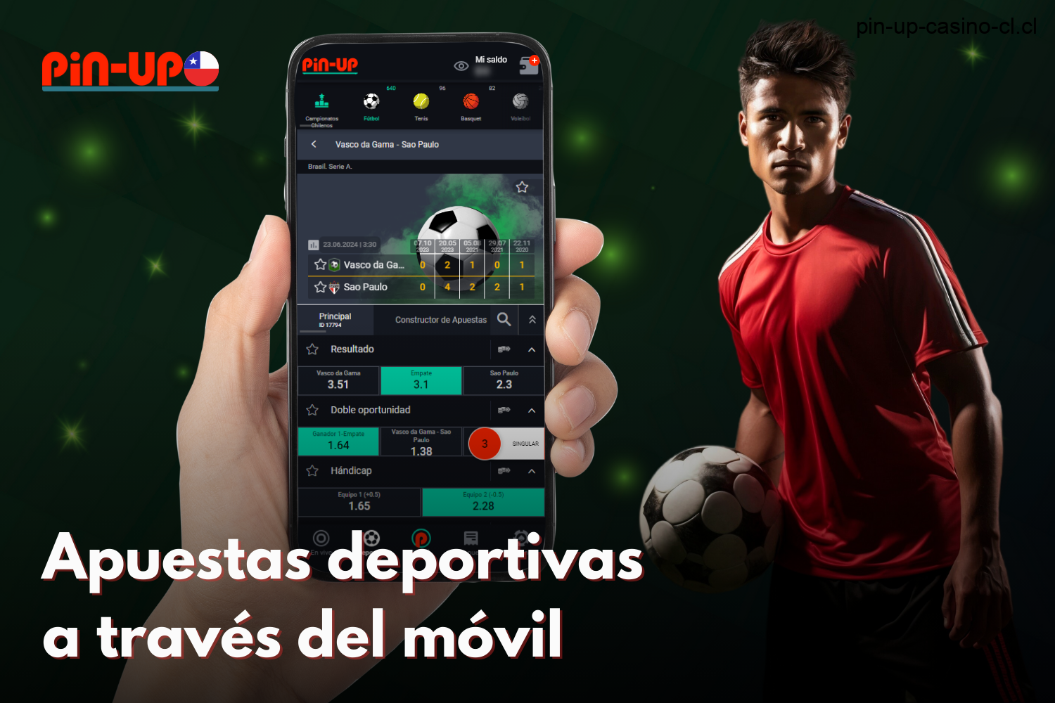 Apuestas deportivas móviles para jugadores chilenos Pin Up