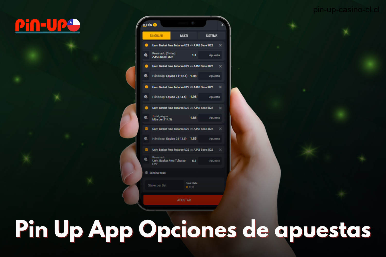 La aplicación Pin-Up ofrece una gran variedad de opciones de apuestas deportivas y de casino para los usuarios de Chile