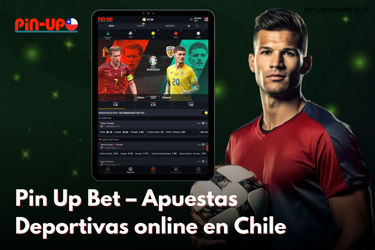 Pin Up bet ofrece una amplia gama de opciones de apuestas deportivas en línea para los usuarios chilenos