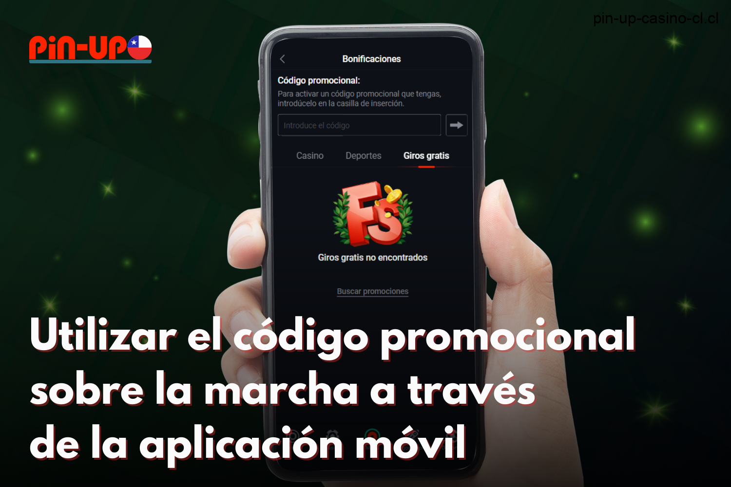 Los usuarios de Chile pueden utilizar el código promocional en la aplicación móvil de Pin-Up y recibir bonos especiales adicionales