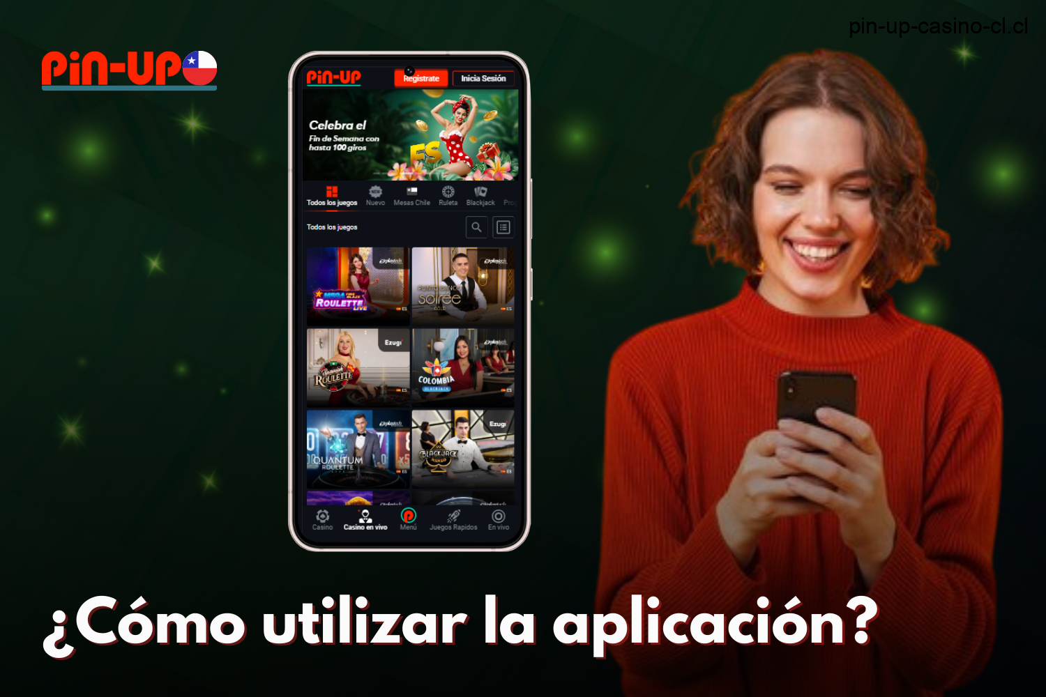 Para utilizar la aplicación móvil Pin-Up, los usuarios de Chile deben descargarla en sus smartphones y registrarse